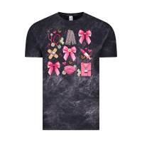 Cloud Black coquette bow nurse Vintage Tee - Artiststas