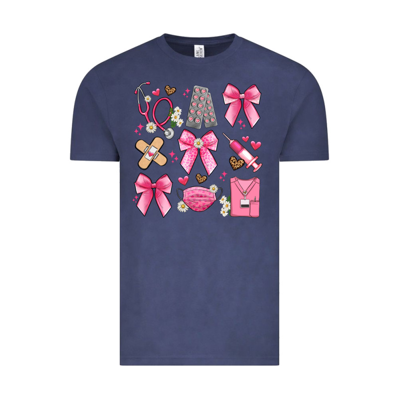 Coquette Bow Nurse Vintage Tee by Artiststas | Teevron