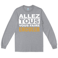 Heather Grey Allez Tous Vous Enculer Long Sleeve Tee - Bettercallsaul