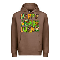 Chestnut St. Patrick's Happy go lucky Premium Hoodie - OliviaCreatesArt