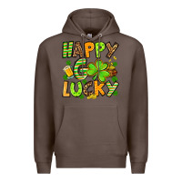 Coffee St. Patrick's Happy go lucky Premium Hoodie - OliviaCreatesArt