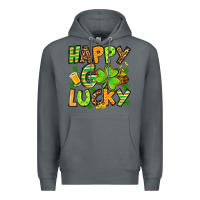 Rock St. Patrick's Happy go lucky Premium Hoodie - OliviaCreatesArt