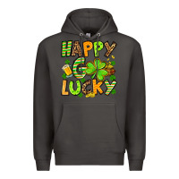 Smoke St. Patrick's Happy go lucky Premium Hoodie - OliviaCreatesArt