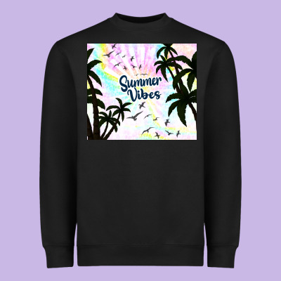 Summer Vibes With Birds Heavyweight Sweatshirt Designed By Tumblerdesignbyshophia