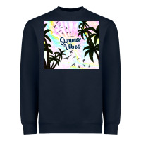 Navy summer vibes with birds Heavyweight Sweatshirt - TumblerDesignByShophia