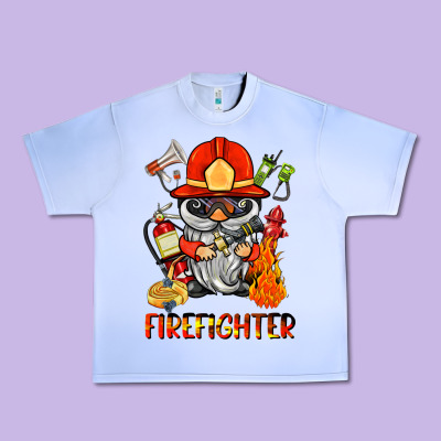 Firefighter Gnome Urban Heavy Tee Designed By Barkaloodesign