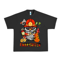 Pigment Black firefighter gnome Urban Heavy Tee - BarkalooDesign