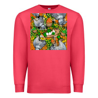 Cardinal St. Patricks Chicken With Cupcake Leopard Premium Sweatshirt - FaDigitalArtStudio