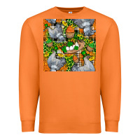 Carrot St. Patricks Chicken With Cupcake Leopard Premium Sweatshirt - FaDigitalArtStudio