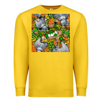 Lemon St. Patricks Chicken With Cupcake Leopard Premium Sweatshirt - FaDigitalArtStudio