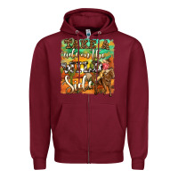 Burgundy take a ride on the wild side Zipper Hoodie - OliviaCreatesArt
