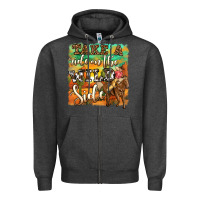 Charcoal Heather take a ride on the wild side Zipper Hoodie - OliviaCreatesArt