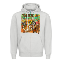 Dove Grey take a ride on the wild side Zipper Hoodie - OliviaCreatesArt