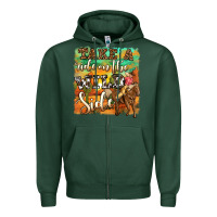 Sports Green take a ride on the wild side Zipper Hoodie - OliviaCreatesArt