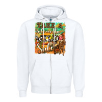 White take a ride on the wild side Zipper Hoodie - OliviaCreatesArt
