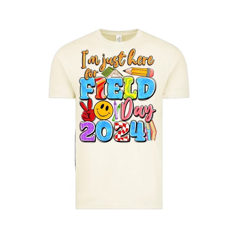 Im Just Here For Field Day 2024 Vintage Tee by Artiststas | Teevron