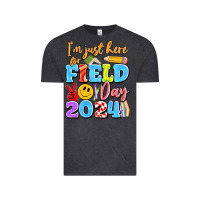 Vintage Black im just here for field day 2024 Vintage Tee - Artiststas