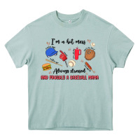 Arona i'm a hot mess,always stressed,and proudly a baseb Heavy Core Tee - MaliasSmallBusiness