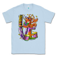 Dusty Blue Mardi Gras love Classic Tee - LillyAllenDesigns