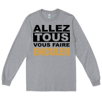 Heather Grey Allez Tous Vous Enculer Long Sleeve Tee - Bettercallsaul