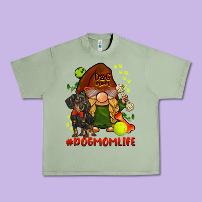 Dog Mom  Life Gnome Urban Heavy Tee Designed By Barkaloodesign