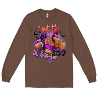 Chestnut I put the boo in boo-jee sneaker and heel Long Sleeve Tee - RanaPortraitStore