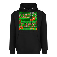Black american football megaphone and game seamless pattern Heavyweight Hoodie - BundleAndBundleShop