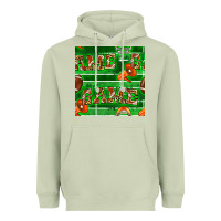 Matcha american football megaphone and game seamless pattern Heavyweight Hoodie - BundleAndBundleShop