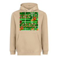 Mushroom american football megaphone and game seamless pattern Heavyweight Hoodie - BundleAndBundleShop
