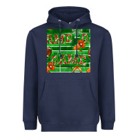 Navy american football megaphone and game seamless pattern Heavyweight Hoodie - BundleAndBundleShop