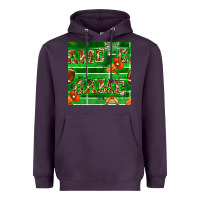 Plum american football megaphone and game seamless pattern Heavyweight Hoodie - BundleAndBundleShop