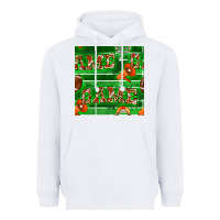 American Football Megaphone And Game Seamless Pattern Heavyweight Hoodie | Teevron
