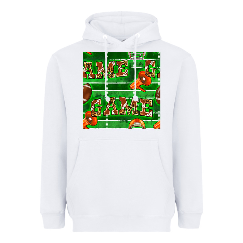 American Football Megaphone And Game Seamless Pattern Heavyweight Hoodie by BundleAndBundleShop | Teevron