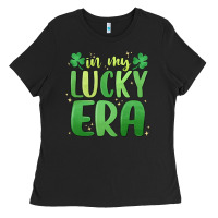 Black in my lucky era st. patrick's day Ladies Tee - MaliasSmallBusiness