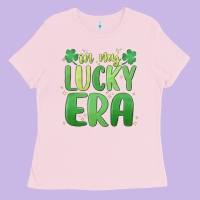 In My Lucky Era St. Patrick's Day Ladies Tee Designed By Maliassmallbusiness
