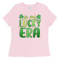 Bubblegum Pink in my lucky era st. patrick's day Ladies Tee - MaliasSmallBusiness