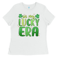 White in my lucky era st. patrick's day Ladies Tee - MaliasSmallBusiness