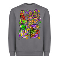 Storm Mardi Gras love Heavyweight Sweatshirt - HowdyJamesFarm