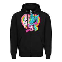 Black pride lgbtq unicorn Zipper Hoodie - OliviaCreatesArt