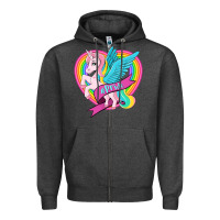 Charcoal Heather pride lgbtq unicorn Zipper Hoodie - OliviaCreatesArt