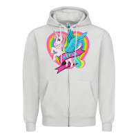 Dove Grey pride lgbtq unicorn Zipper Hoodie - OliviaCreatesArt