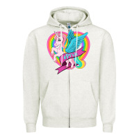 Oatmeal Heather pride lgbtq unicorn Zipper Hoodie - OliviaCreatesArt