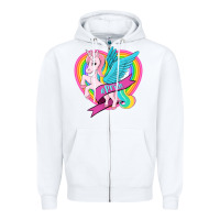 White pride lgbtq unicorn Zipper Hoodie - OliviaCreatesArt