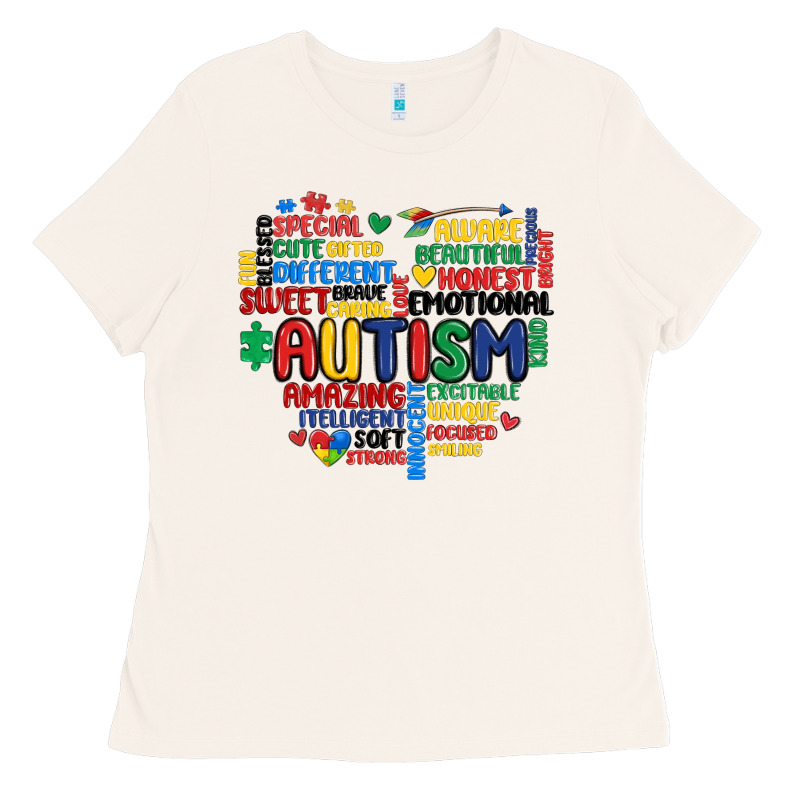 Autism Heart Ladies Tee by MaliasSmallBusiness | Teevron