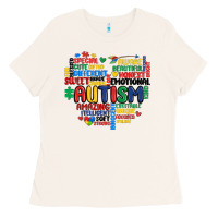 Bone autism heart Ladies Tee - MaliasSmallBusiness