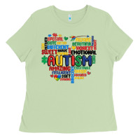 Matcha autism heart Ladies Tee - MaliasSmallBusiness