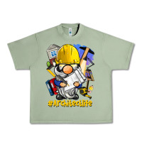 Oil Green Architect life gnome Urban Heavy Tee - BarkalooDesign