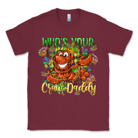 Burgundy Who's your craw daddy Mardi Gras Classic Tee - LillyAllenDesigns