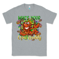 Heather Grey Who's your craw daddy Mardi Gras Classic Tee - LillyAllenDesigns