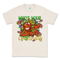 Natural Who's your craw daddy Mardi Gras Classic Tee - LillyAllenDesigns